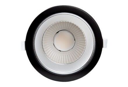 LED downlighter zwart reflector 20W Tri-White