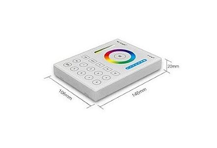 RGB-CCT draadloze opbouw schakelaar 2.4G 8-zones wit