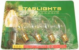 Vlak Smelten Kennis maken starlights 12v 3w e12 30001 kerst reservelampjes fdl kerstverlichting  f.d.l. 4 stuks